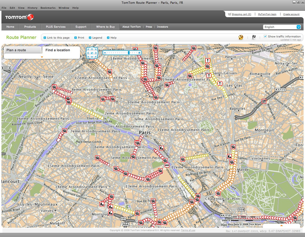 Image à la une de TomTom : planificateur d'itinéraires en ligne