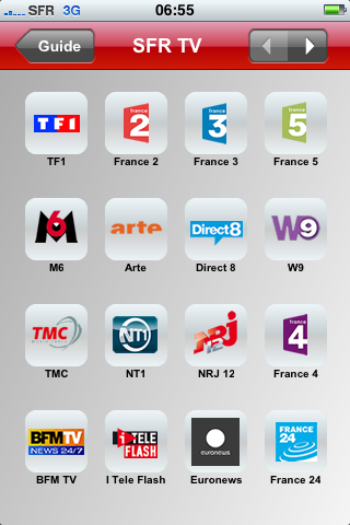Image 2 : iPhone : la TV SFR peut elle tenir tête à Orange ?