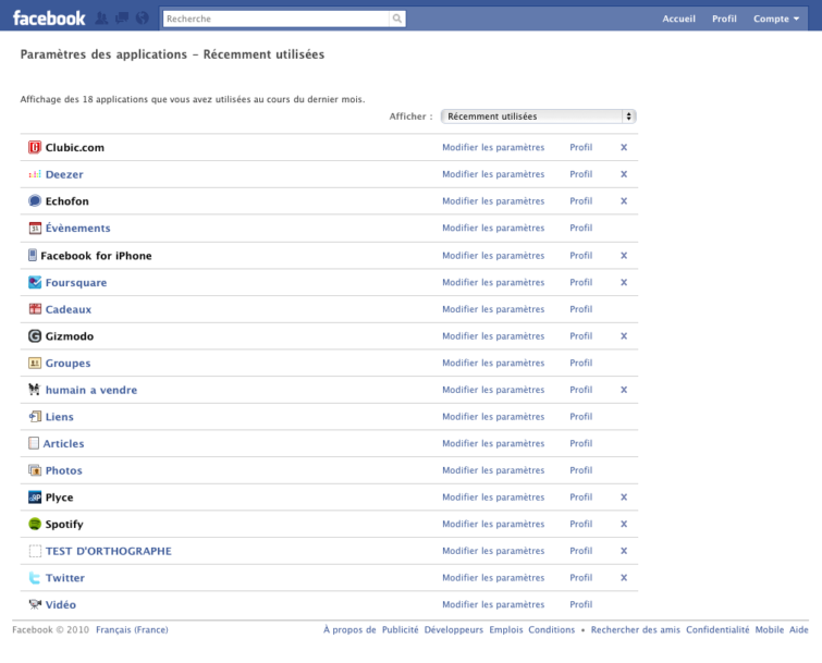 Image 1 : Polémique Facebook : des applications qui s'ajoutent au profil en secret