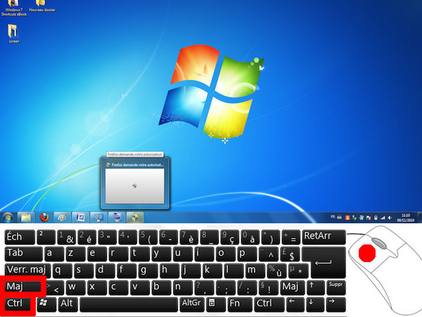 Image 18 : Les raccourcis exclusifs à Windows 7