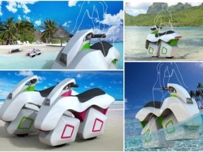 Image 2 : JetCycle, le scooter amphibie pour frimer sur la plage