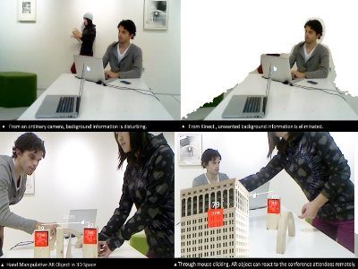 Image 2 : Kinected Conference, quand Kinect participe à la vidéoconférence