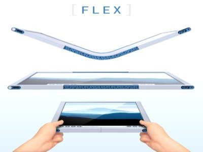 Image 1 : Flex, une tablette qui se tord pour devenir un PC portable