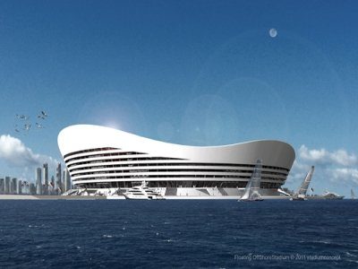 Image 1 : Un stade flottant au Qatar pour 2022 ?