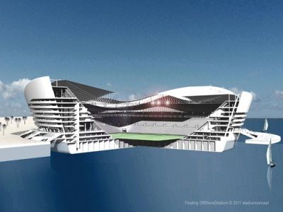 Image 2 : Un stade flottant au Qatar pour 2022 ?