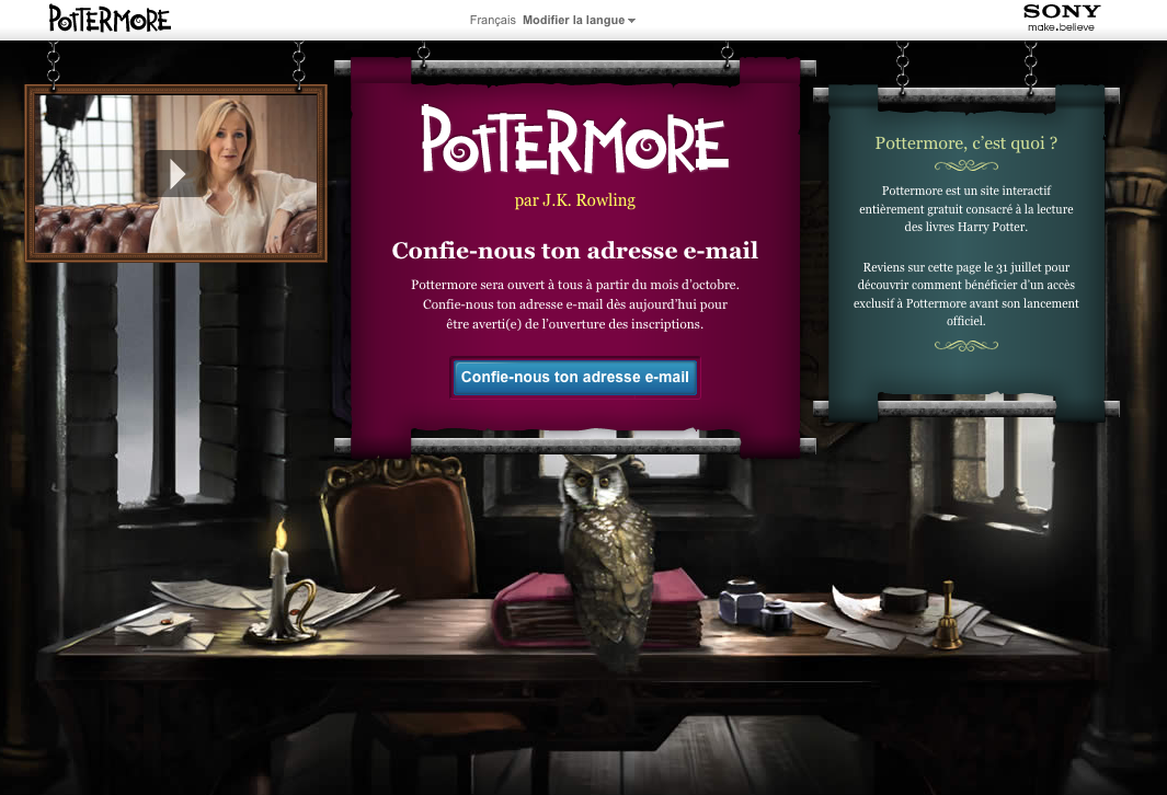 Pottermore France Test Maison | Ventana Blog