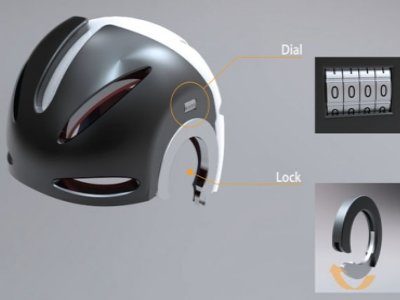 Image 2 : Head-Lock, un casque qui protège le cycliste tout comme le vélo