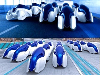 Image 2 : Une voiture futuriste écologique dotée d’une intelligence artificielle