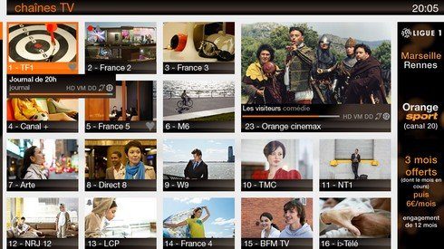Image 2 : Orange Livebox : l'interface TV se modernise