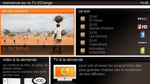Image 1 : Orange Livebox : l'interface TV se modernise