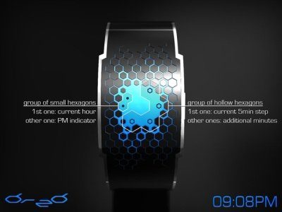Image 3 : Derezzed, une montre futuriste avec une structure alvéolée