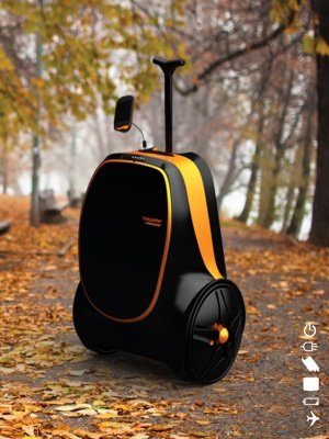 Image 1 : La valise à roulettes qui recharge les gadgets