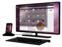 Image 1 : Un ordinateur Ubuntu embarqué dans un smartphone Android