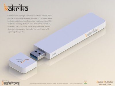 Image 1 : Kakrika, une clé USB intelligente à interface tactile