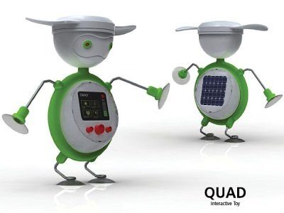 Image 1 : Quad : Un jouet robotique interactif, solaire et éolien