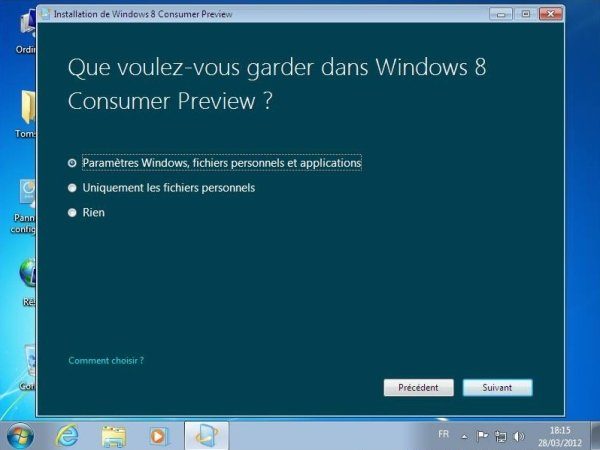 Image 5 : Windows 8 : comment installer et désinstaller la bêta