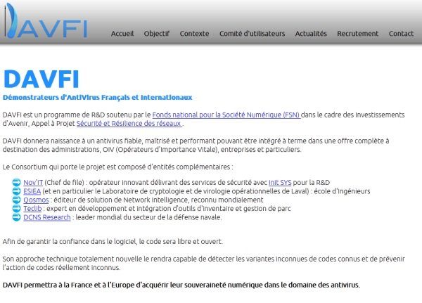 Image 2 : Davfi, le premier antivirus français sortira en 2014