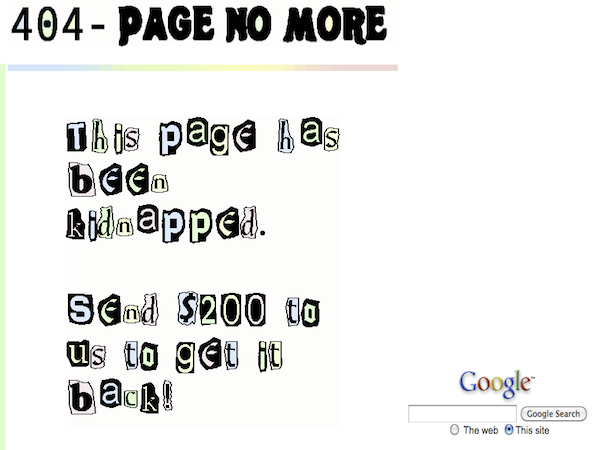 Image 31 : Les meilleures erreurs 404 du Web