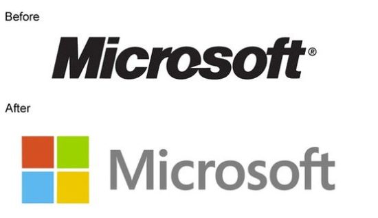 Image 1 : 25 ans après, Microsoft revoit son logo