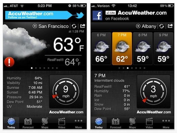 Image 10 : iPhone et Android : les meilleures applications météo