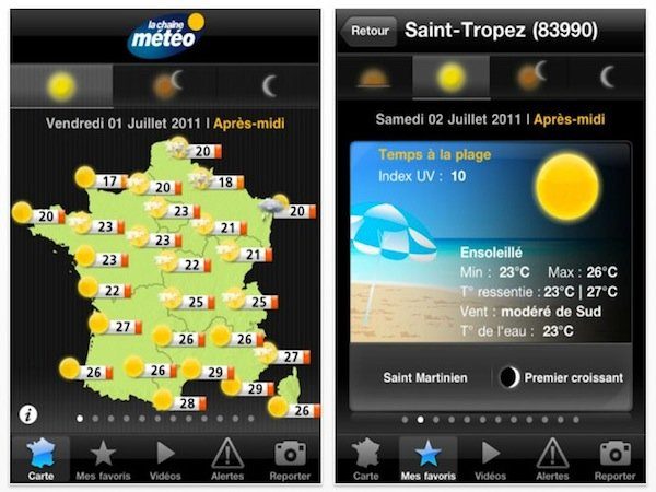 Image 7 : iPhone et Android : les meilleures applications météo