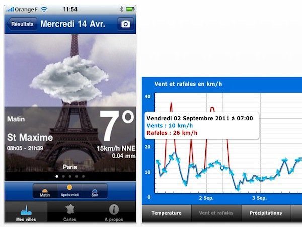 Image 8 : iPhone et Android : les meilleures applications météo