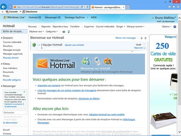 Image 1 : Adieu Hotmail... bonjour Outlook.com
