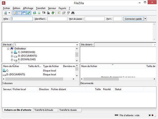 Image 2 : FileZilla : maitriser rapidement le transfert de fichiers par FTP