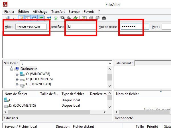 Image 3 : FileZilla : maitriser rapidement le transfert de fichiers par FTP