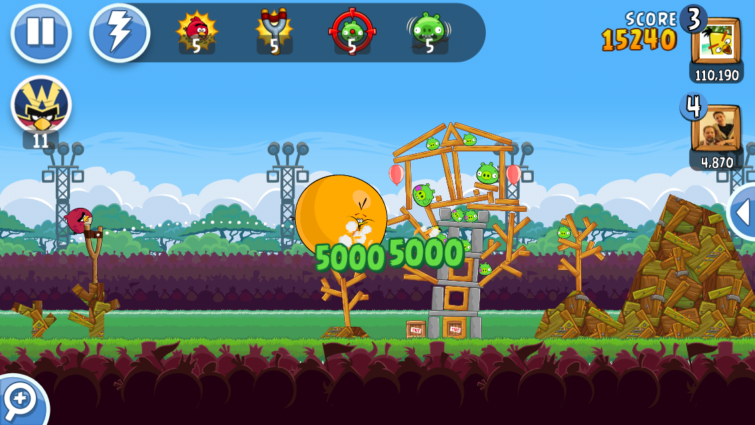Image 1 : Angry Birds Friends : le jeu Facebook de Rovio sur iOS et Android
