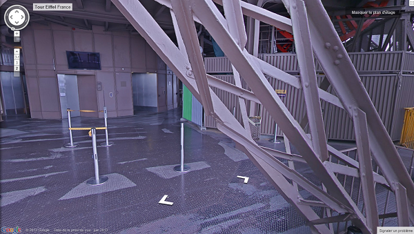 Image 3 : Google Street View grimpe sur la Tour Eiffel