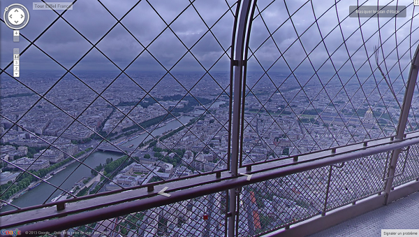 Image 4 : Google Street View grimpe sur la Tour Eiffel