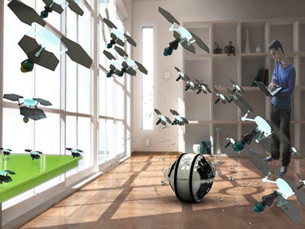 Image 1 : Des robots volants pour faire le ménage à la maison