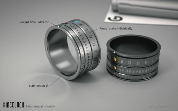 Image 2 : Porter votre montre comme une bague, le concept Ring Clock