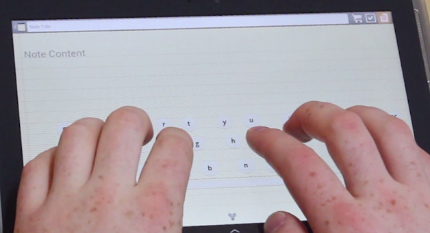 Image 1 : Dryft : un clavier Android qui s'adapte à la position de vos doigts