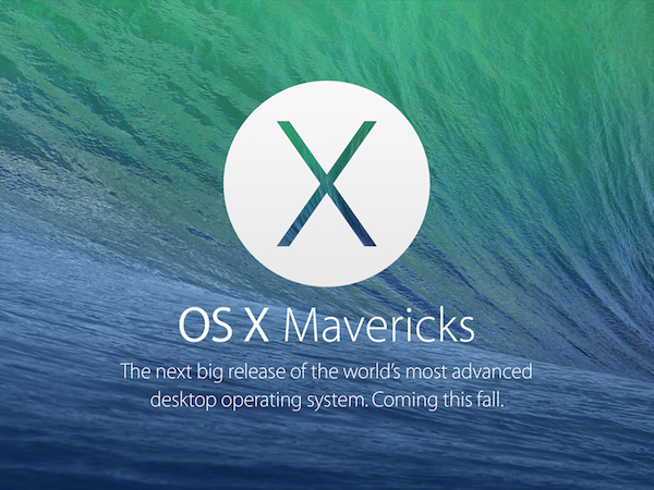 Image 1 : Apple : Mac OS X 10.9 Mavericks est gratuit !