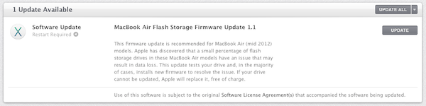 Image 1 : MacBook Air 2012 : les SSD défectueux sauvés par un firmware