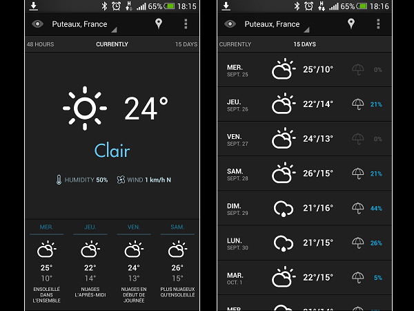 Image 4 : Android : les meilleures applications météo