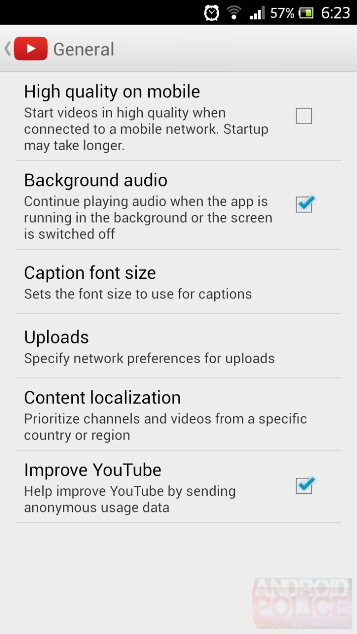 Image 2 : YouTube pour Android : bientôt le son en tâche de fond ?