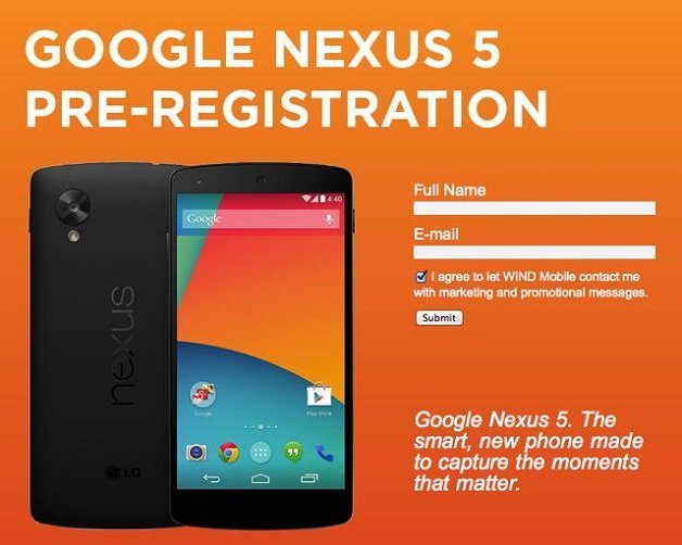 Image 1 : Le Nexus 5 se met à nu chez un opérateur canadien