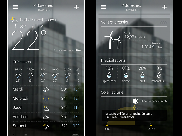 Image 2 : Android : les meilleures applications météo