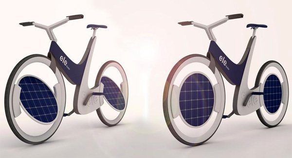 Image 3 : Ele, un vélo solaire avec panneaux intégrés dans les roues