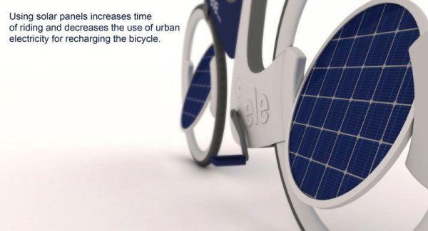 Image 2 : Ele, un vélo solaire avec panneaux intégrés dans les roues