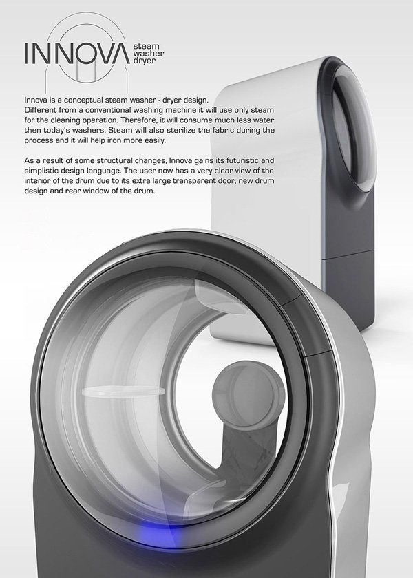 Image 2 : Le lave-linge du futur utilisera la vapeur d'eau