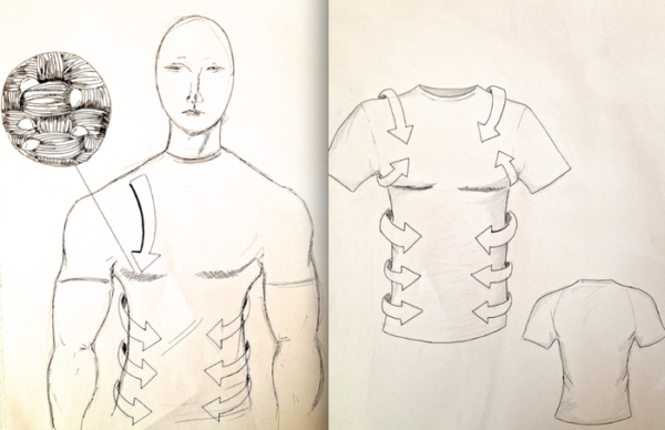 Image 3 : Il invente le T-Shirt insalissable