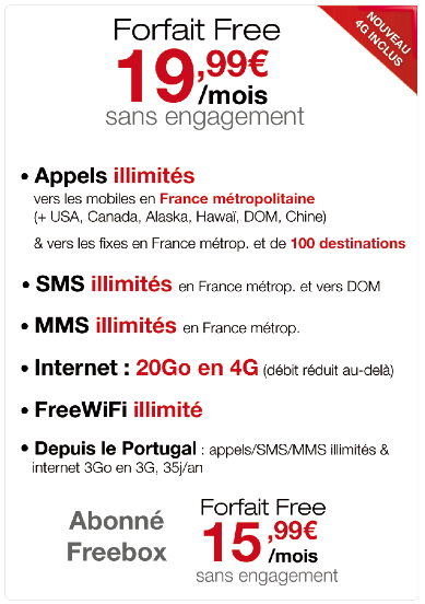 Image 1 : Free : la 4G  à 19,99€, mais avec quel réseau ?