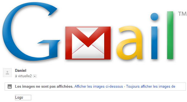 Image 1 : Maintenant Gmail affiche les images par défaut
