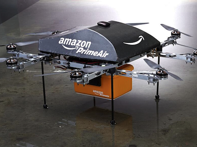Image 1 : Le gouvernement est contre les drones d'Amazon en France