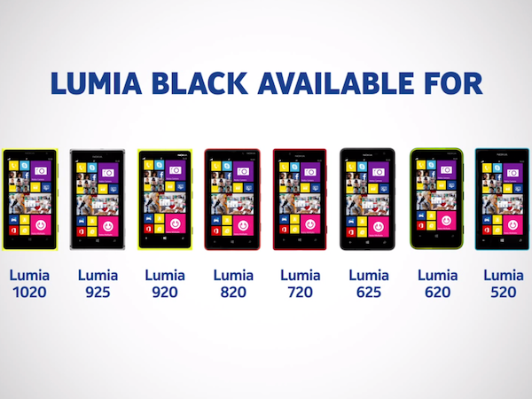 Image 1 : Les Lumia sous Windows Phone 8 voient arriver la mise à jour Black