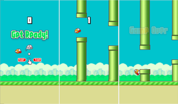 Image 1 : Flappy Bird, le nouveau jeu addictif sur iOS et Android